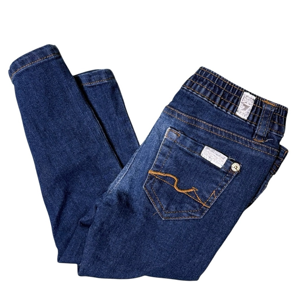 7 For All Mankind‎ Baby Girl Jeans Size 24M Dark Wash Denim Skinny 
Stretch